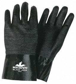 Chemical Gloves L 12 in L Blk PK12