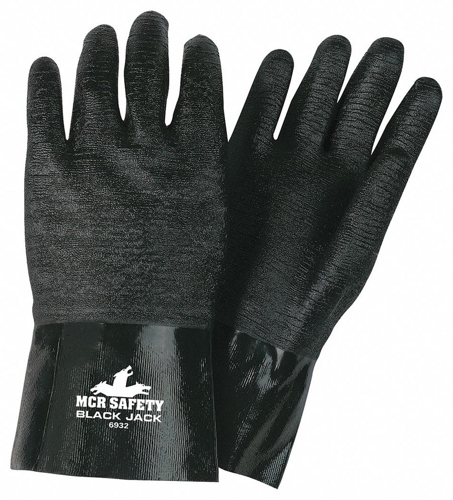 Chemical Gloves L 12 in L Blk PK12