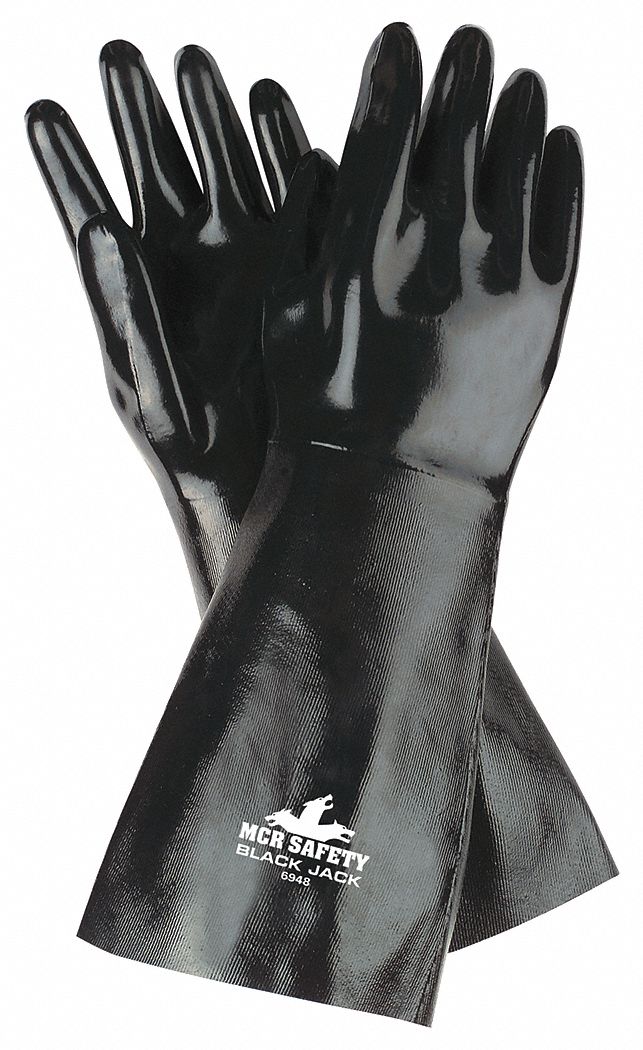 Chemical Gloves L 18 L Blk PR