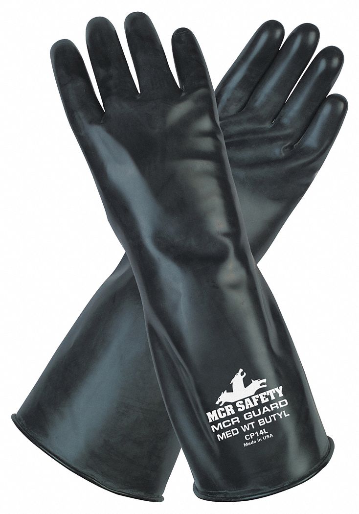 J4422 Chemical Gloves XL 14 in L Smooth PR