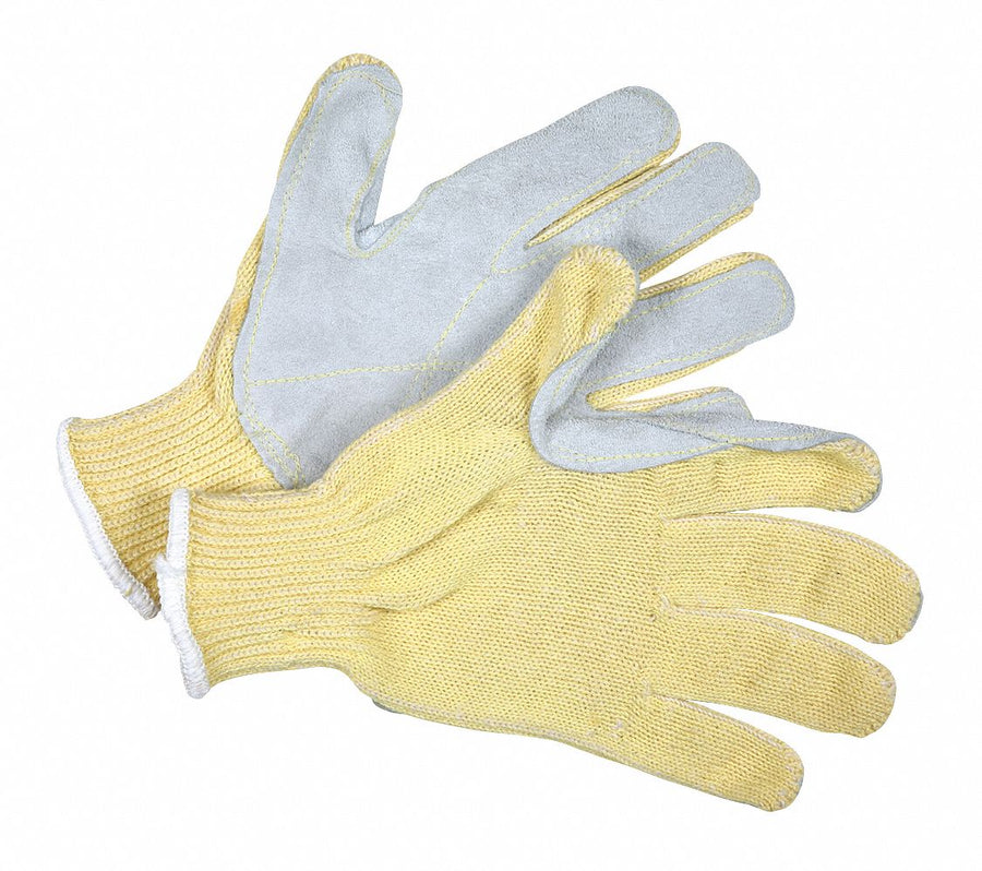Leather Gloves Yellow M PK12