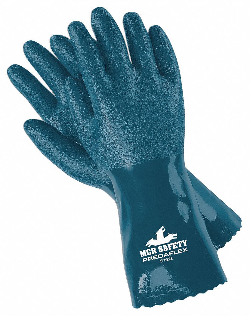 J4426 Chemical Gloves L 12 in L Rough PR