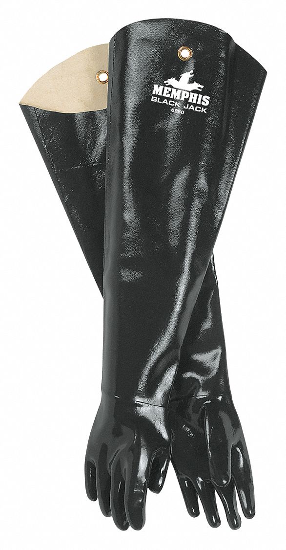Chemical Gloves L 31 in L Blk PR