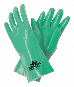 J4427 Chemical Gloves M 12 in L Green PK12