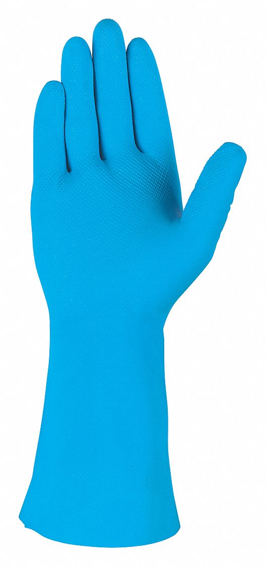 J4442 Chemical Gloves L 12 in L Nitrile PR