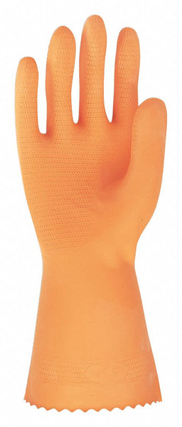 J4444 Chemical Gloves L 12 in L Orange PR