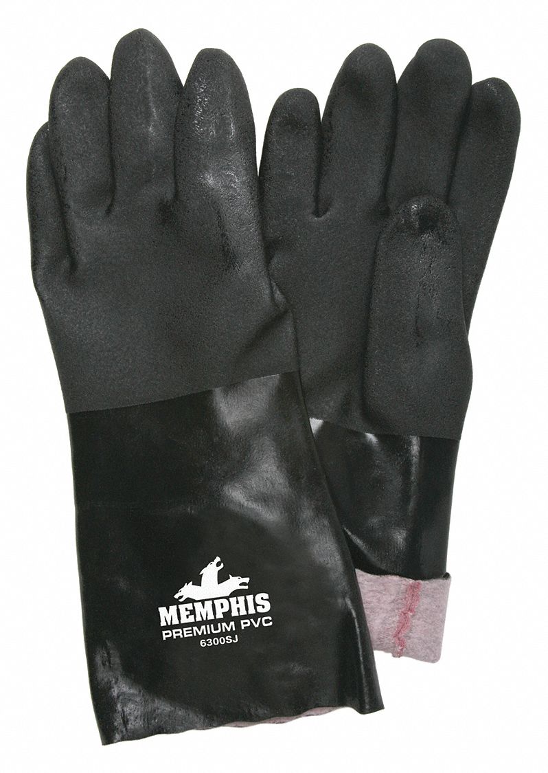Chemical Gloves L 14 in L Blk PK12