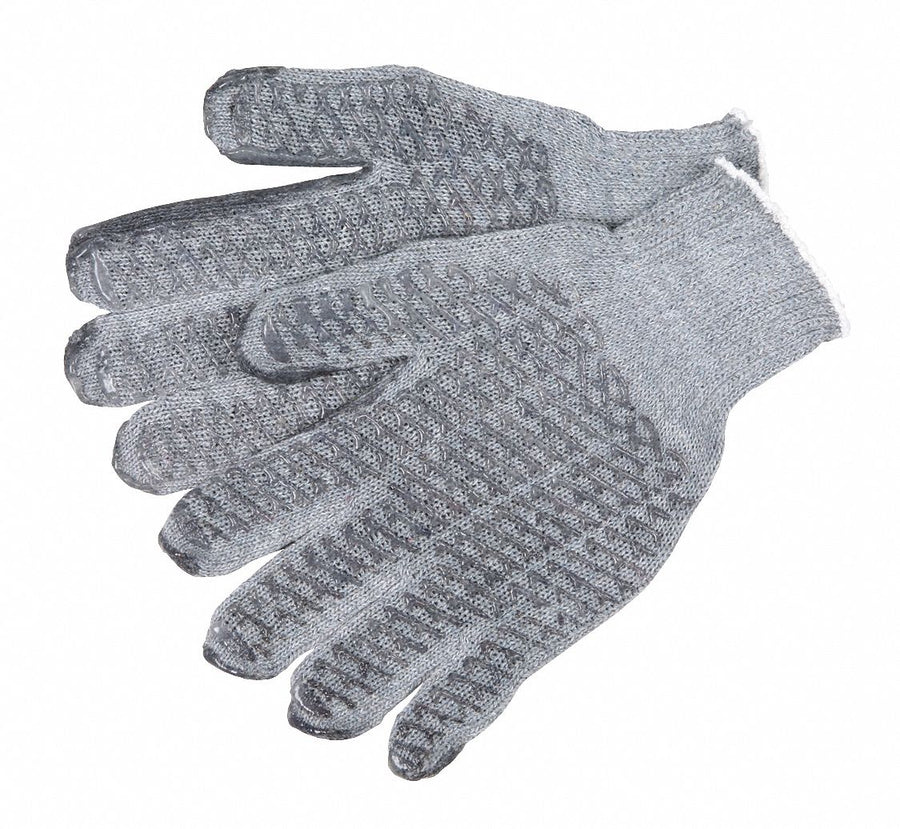 Knit Gloves 10-1/2 XL Gray PK12