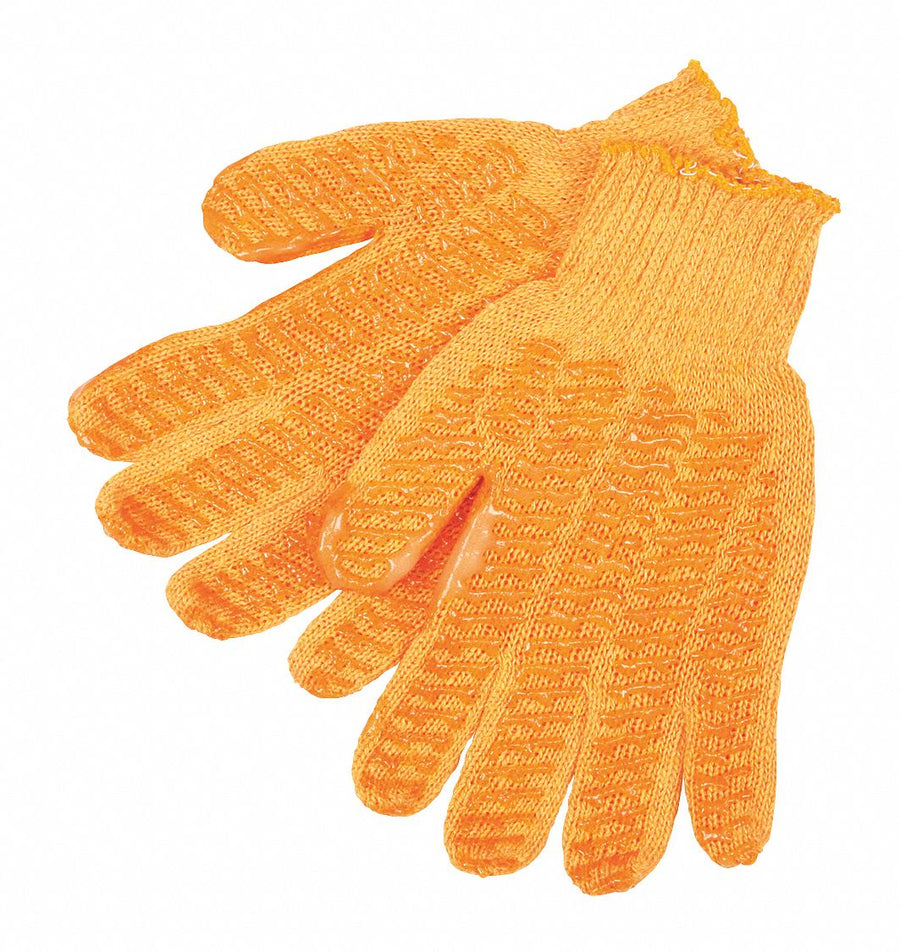 Knit Gloves 9 M Orange PK12