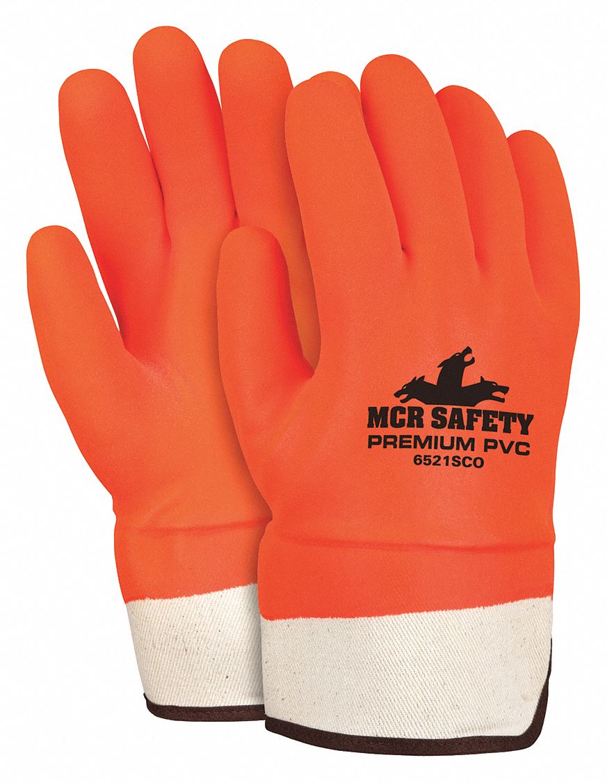 Chemical Gloves L 12in. L Sandy PVC PK12