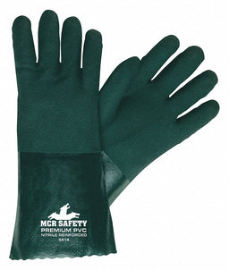 Chemical Gloves L 14 in.L Green PVC PK12