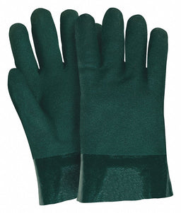 Chemical Gloves L 10 in L Sandy PVC PR