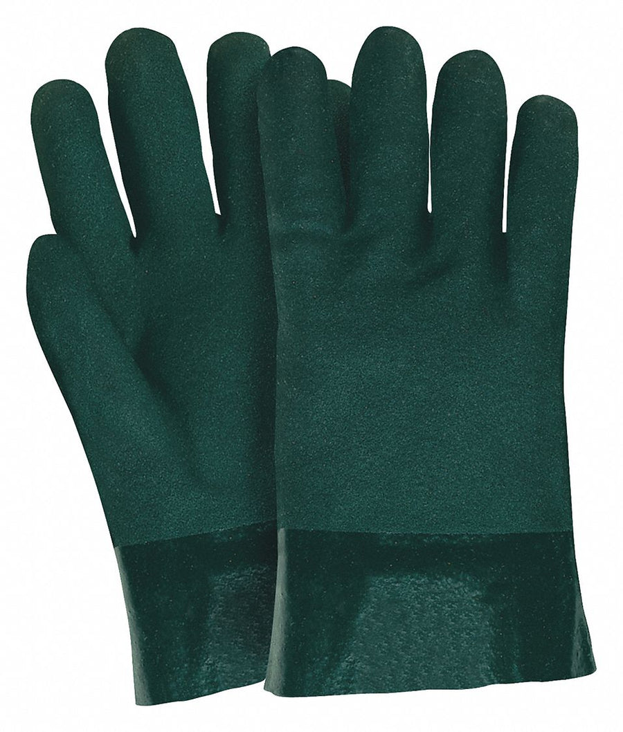 Chemical Gloves L 10 in L Sandy PVC PR