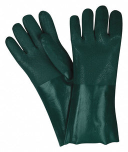Chemical Gloves L 14inL HunterGreen PK12