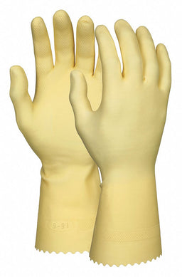 J4452 Chemical Gloves M 12in. L Amber Latex PR