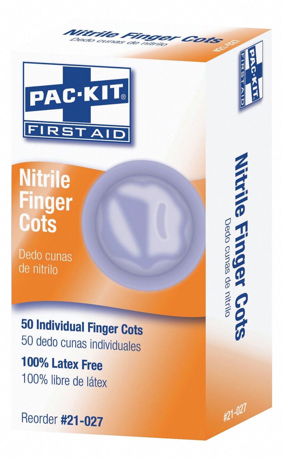 Powder Free Finger Cots Blue L PK50