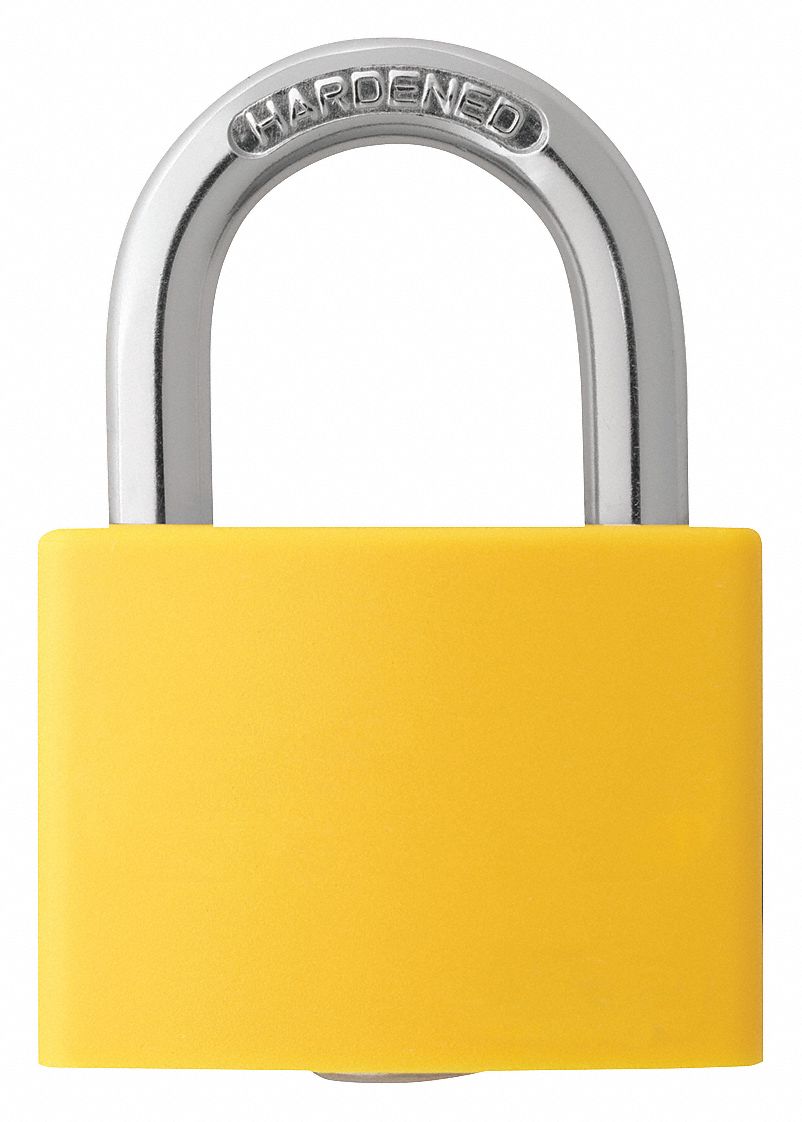 Lockout Padlock KA Yellow 1-7/16 H