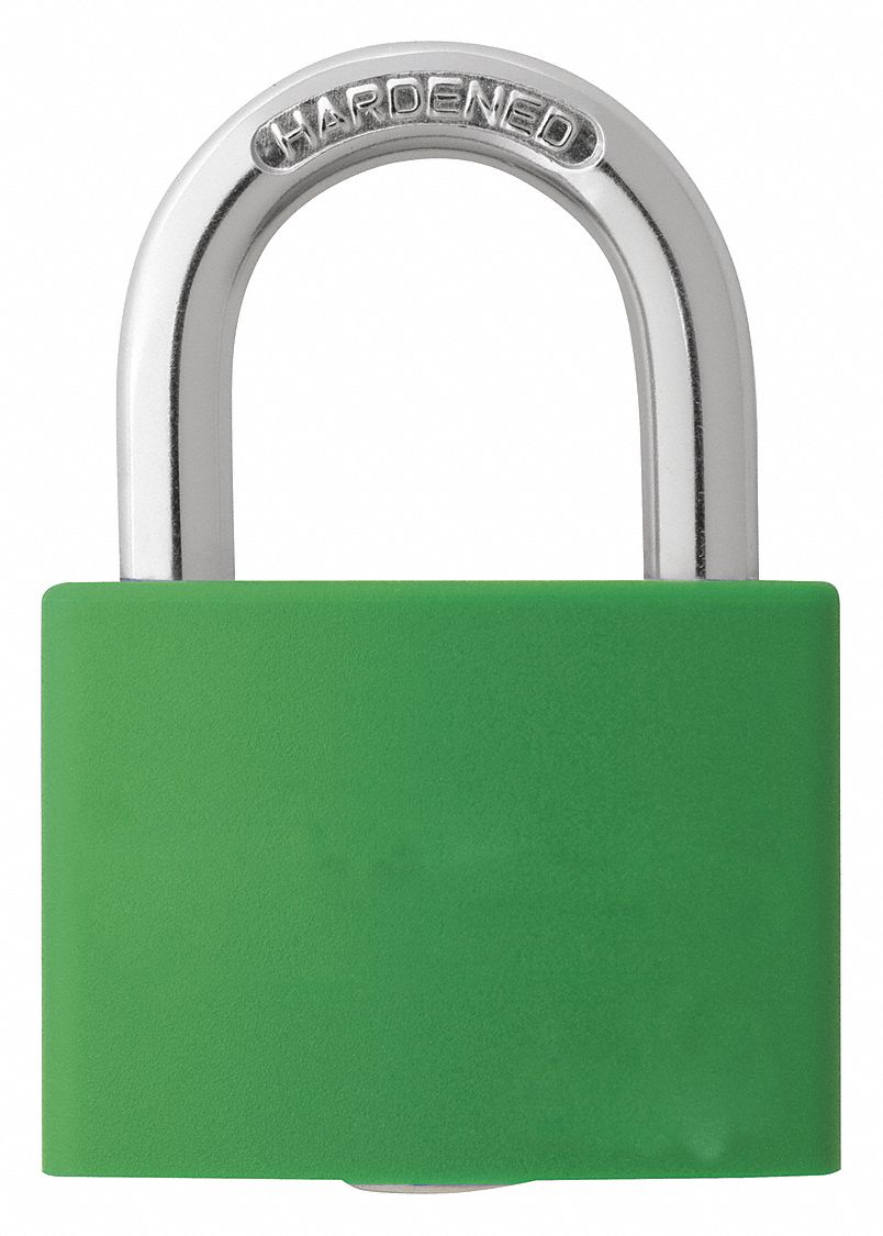 Lockout Padlock KD Green 1-7/16 H