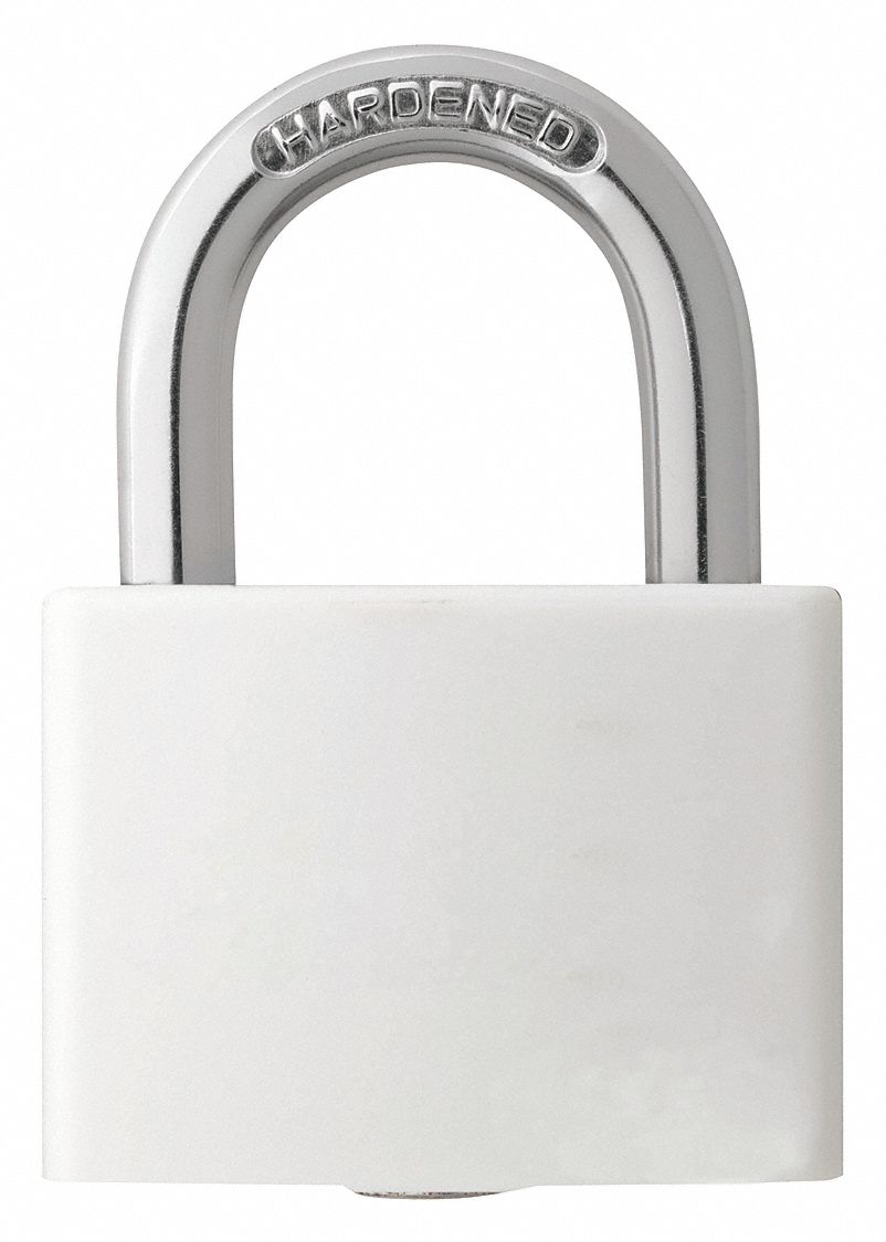 Lockout Padlock KA White 1-7/16 H