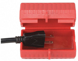 Plug Lockout Red Plastic 1 Padlock