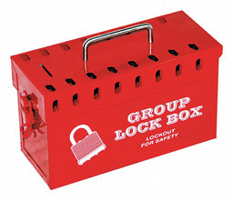 Group Lockout Box Red 10 in W