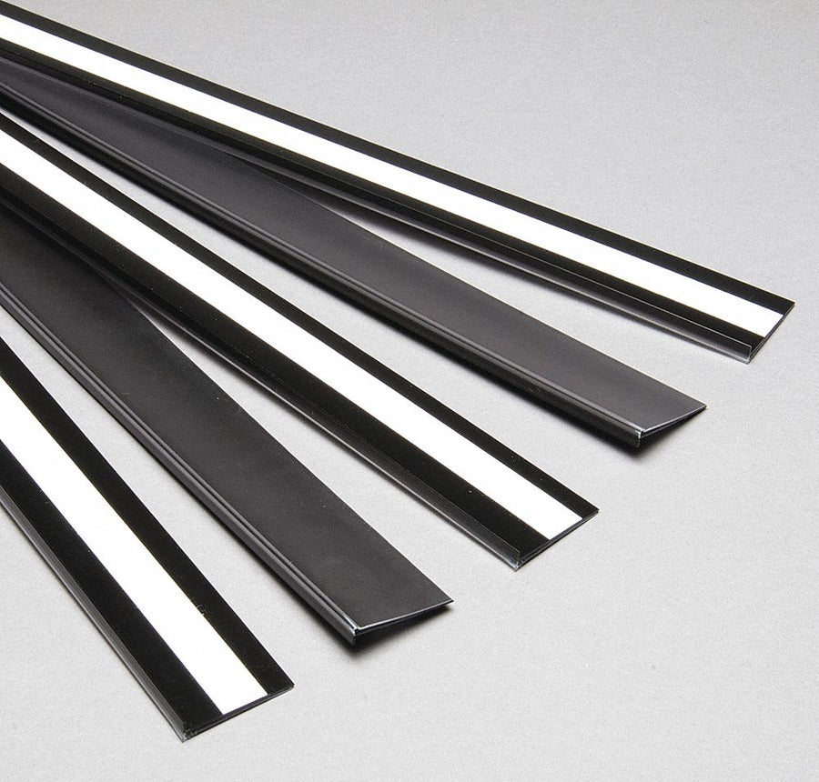 LblHldr Clear/Black Smooth Slide-In PK5