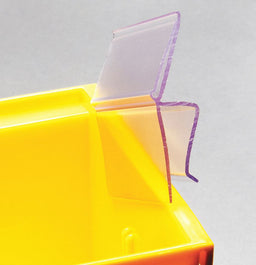 Label Holder Clear Smooth Slide-In PK25