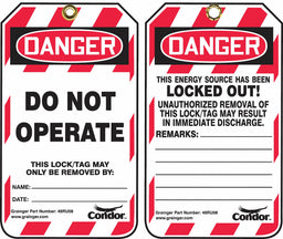 Lockout Tag 3-1/4 in W PK25