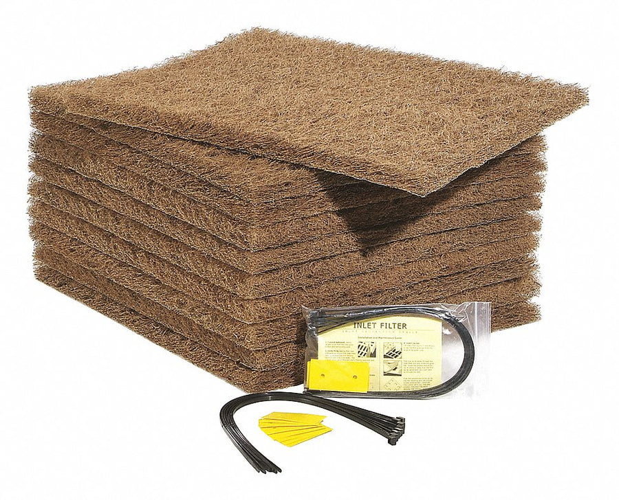 Debris Filter Brown Fiber 1-1/2inH PK10