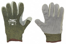Leather Gloves Green 2XL PR