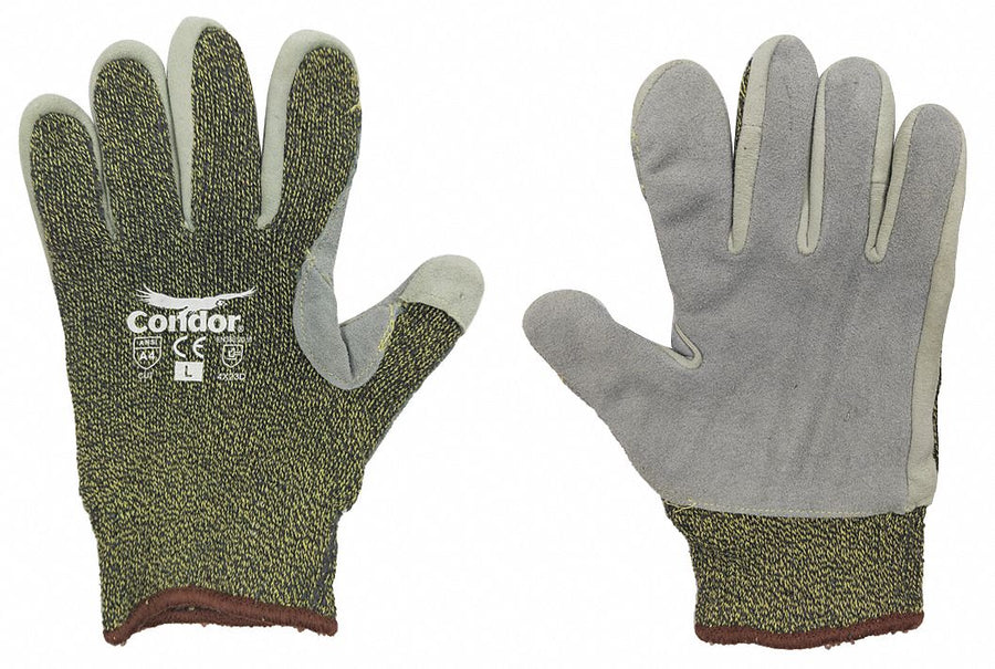 Leather Gloves Green 2XL PR