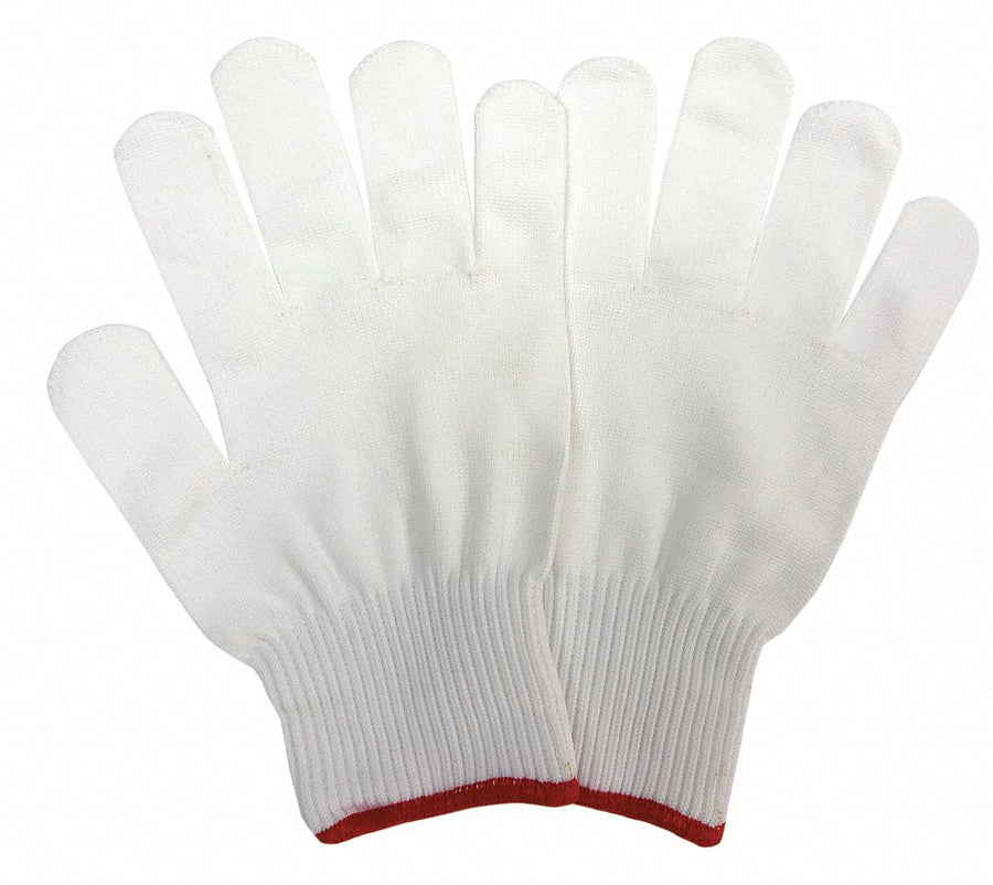 J4936 Knit Gloves White S PK12