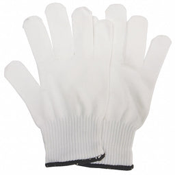 J4936 Knit Gloves White L PK12