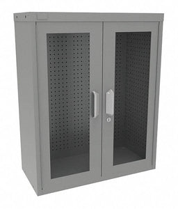 Pegboard Wall Cabinet 37 x30 x14 Gray
