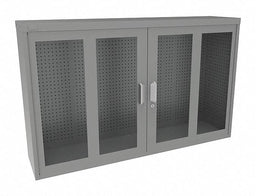 Pegboard Wall Cabinet 37 x60 x14 Gray