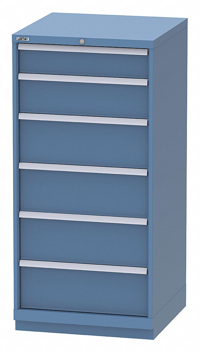 K3755 Mod Drawer Cab 60 H 6 Drawer Bright Blue