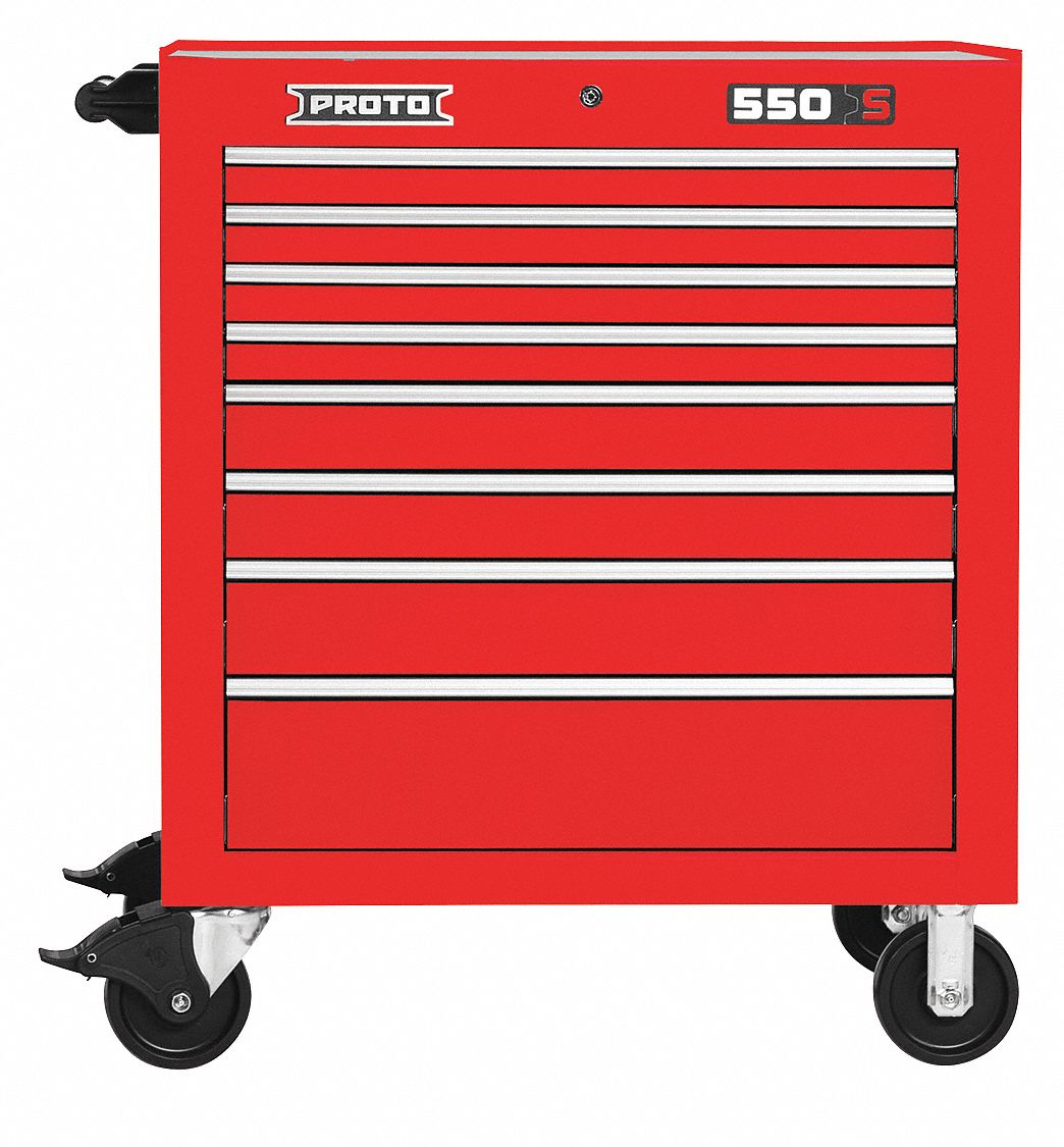 Rolling Tool Cabinet Red Heavy Duty