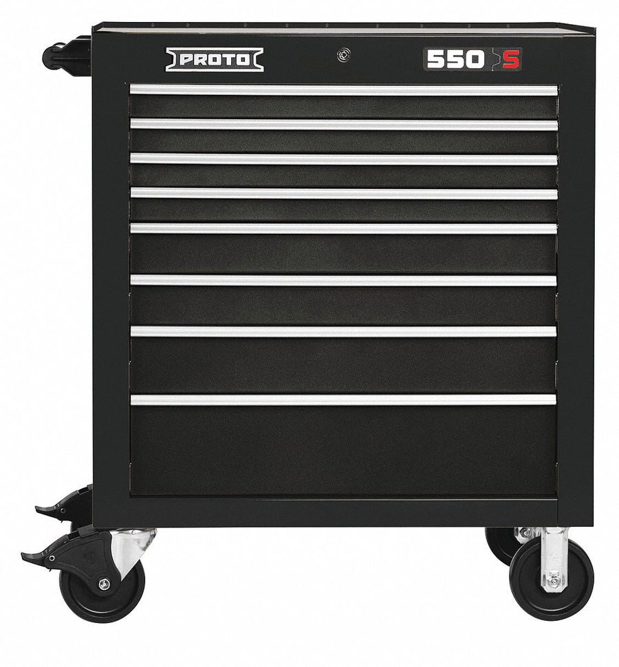 Rolling Cabinet Black 41 H 8 Drawers