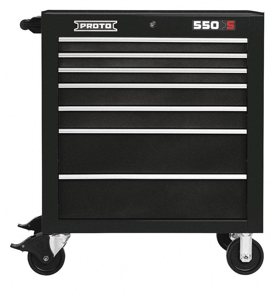 Rolling Tool Cabinet Black Heavy Duty