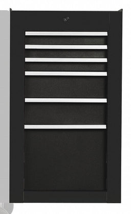 SideCabinet Black 6Drawers 34in-H