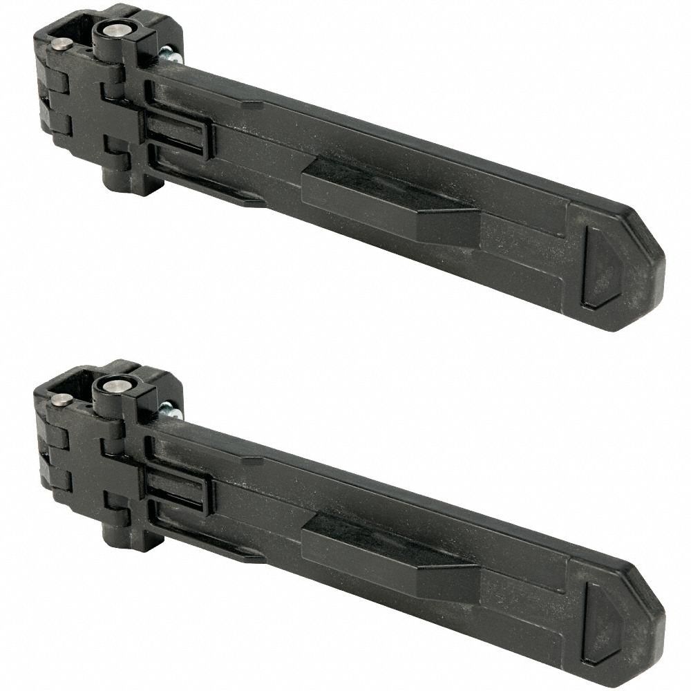 RackingSystem 12in-L Blk Polycar 2PK