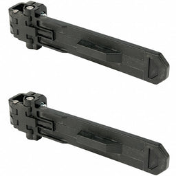 RackingSystem 12in-L Blk Polycar 2PK