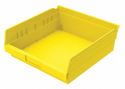 Shelf Bin Yellow Indstr Grd Poly 4 in