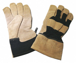 J4948 Leather Gloves Black/Beige S PR