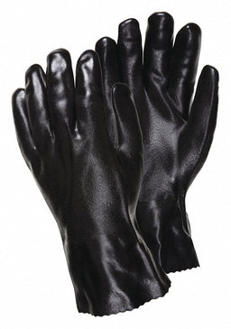Chem. Resistnt Glovs L Blk PVC PK12