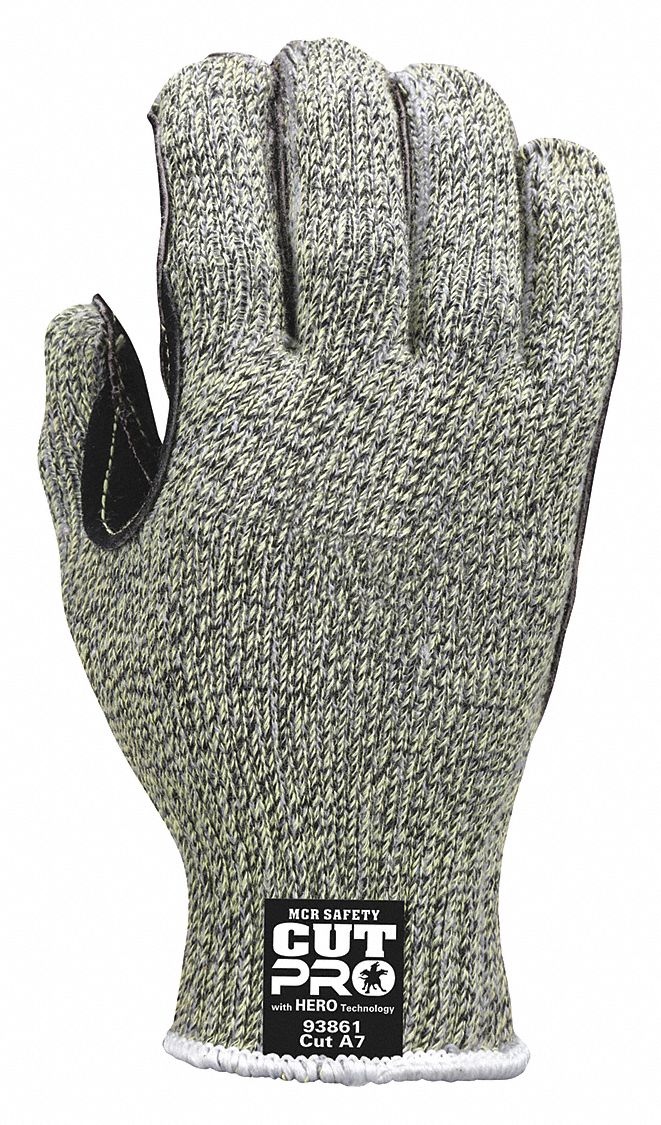 Leather Gloves Gray S PR