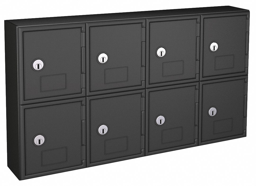 Locker 2x4Lckrs Blk 13.5 x24 x4