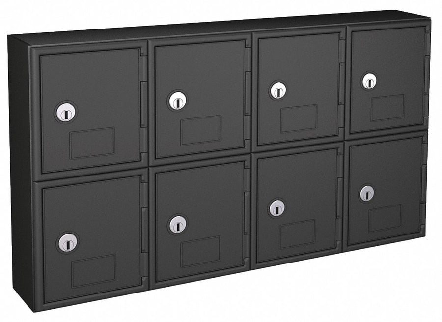 Locker 2x4Lckrs Blk 13.5 x24 x4