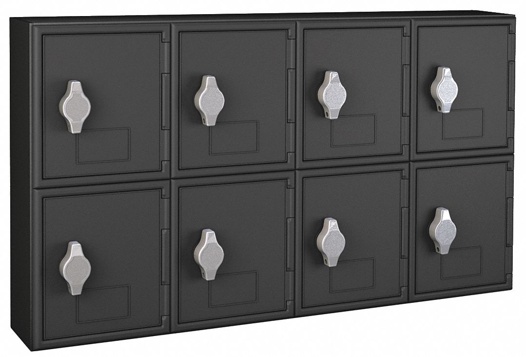 Locker 2x4Lckrs Blk 13.5 x24 x4