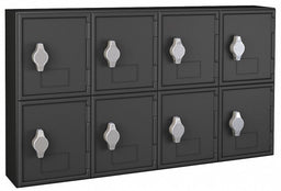 Locker 2x4Lckrs Blk 13.5 x24 x4